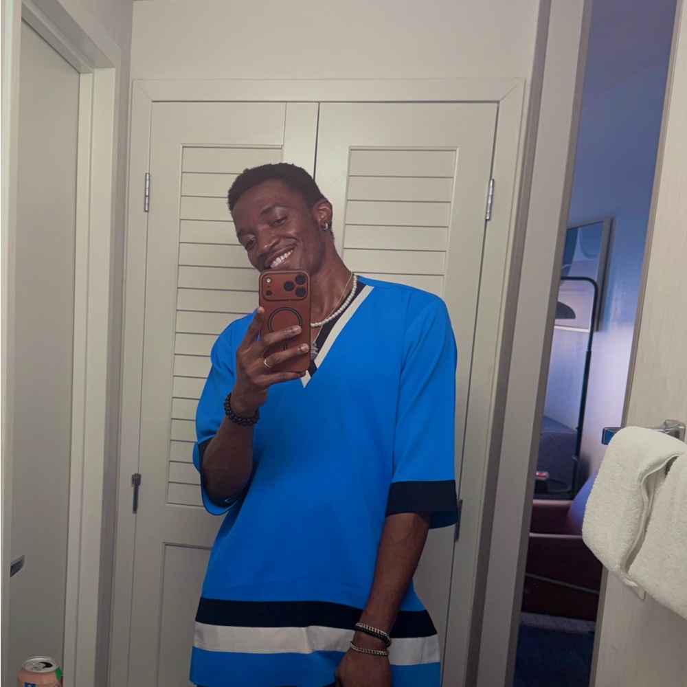 Awesome 🦋Taylor made Vintage Blue and Black King’s Shirt - Picture 4 of 12